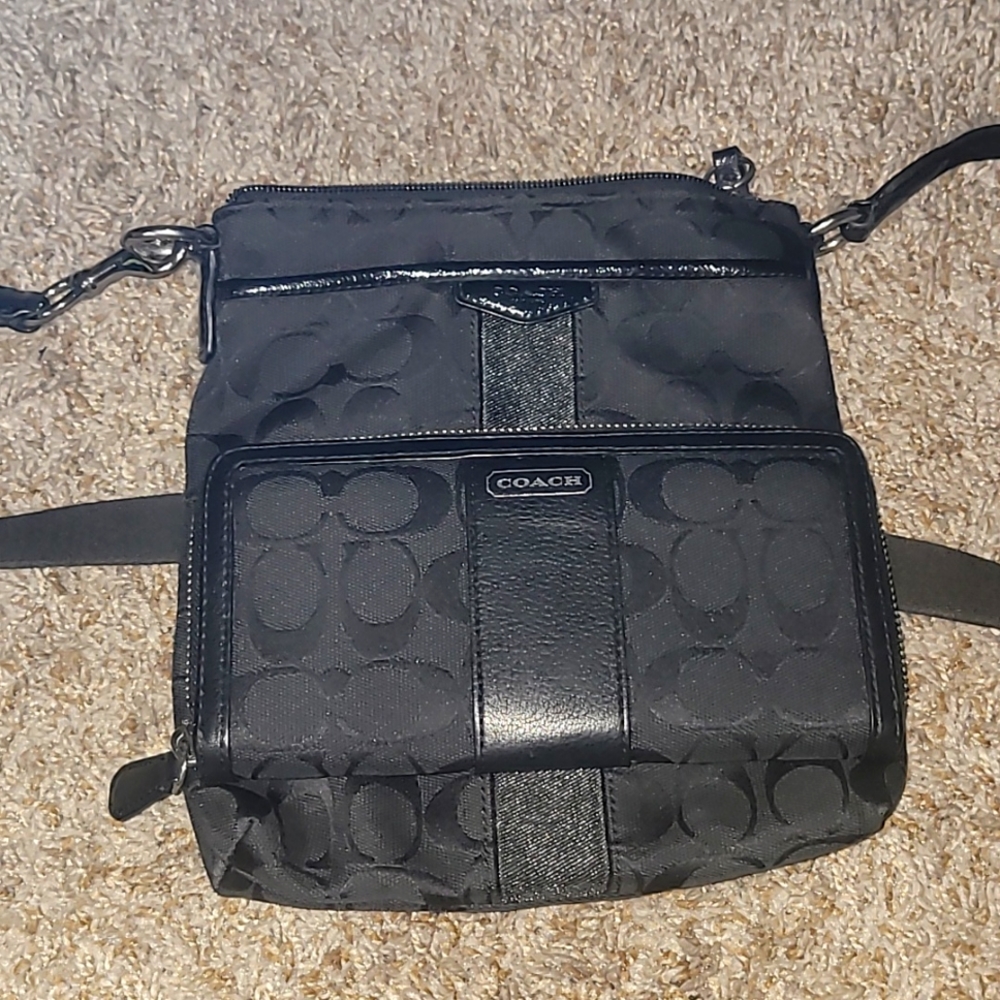 Coach Crossbody and wallet set black